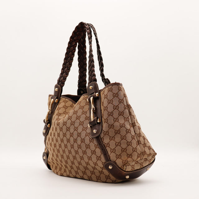 Sac Gucci Pelham profil anses tressées cuir occasion authentique — AMANA Vintage