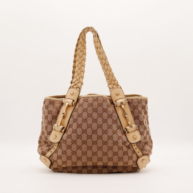 Sac Gucci Pelham toile monogrammée vue arrière occasion authentique — AMANA Vintage