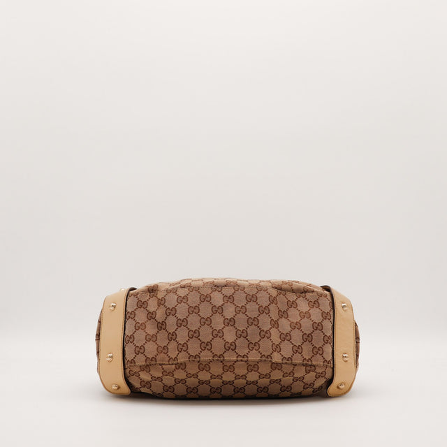 Dessous du sac Gucci Pelham toile monogrammée occasion authentique — AMANA Vintage
