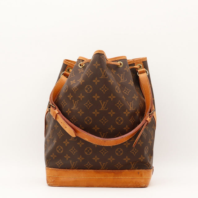 Sac Louis Vuitton Noé Toile Monogramme vue de profil occasion authentique — AMANA Vintage
