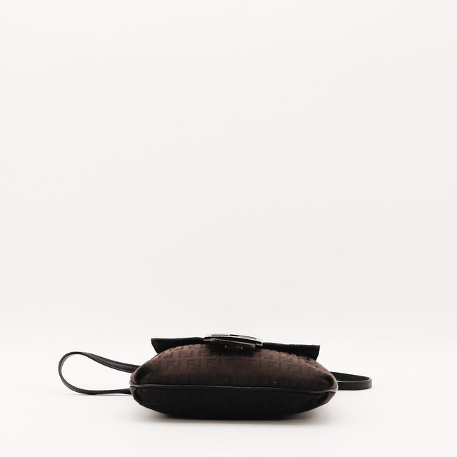Mini sac Fendi Zucchino vue de dessus fermoir FF occasion authentique — AMANA Vintage