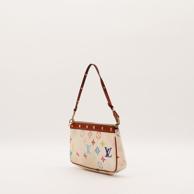 Pochette Accessoires Louis Vuitton Multicolore vue de trois quarts occasion authentique — AMANA Vintage