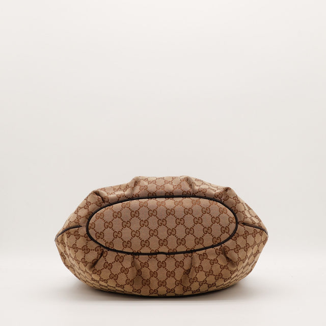 Dessous sac Gucci Hobo toile monogrammée occasion authentique — AMANA Vintage