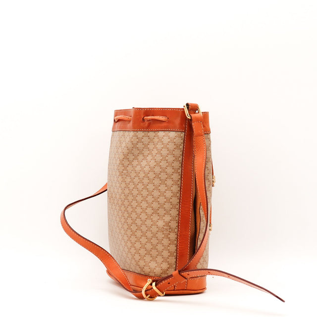Détail de la ficelle de serrage Céline Seau Macadam occasion authentique — AMANA Vintage