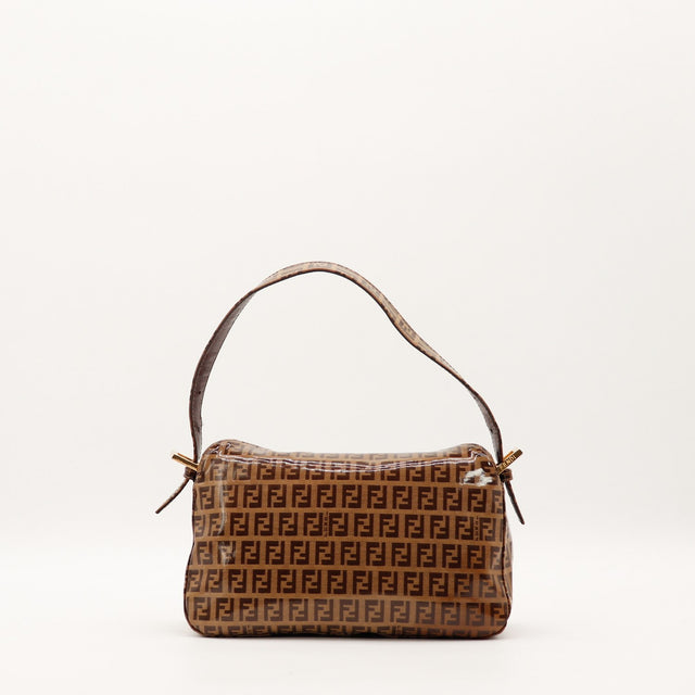 Sac Fendi Baguette vue arrière toile Zucchino enduite occasion authentique — AMANA Vintage