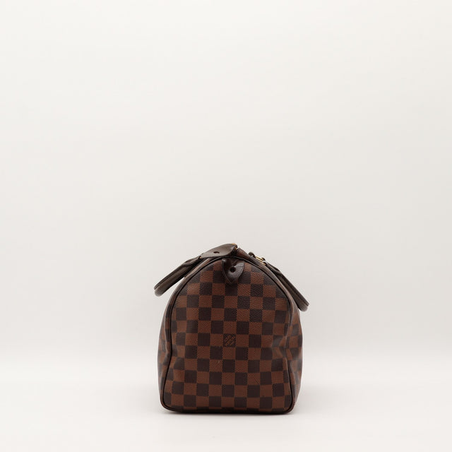 Sac Louis Vuitton Speedy 30 Damier Ébène vue de profil occasion authentique — AMANA Vintage