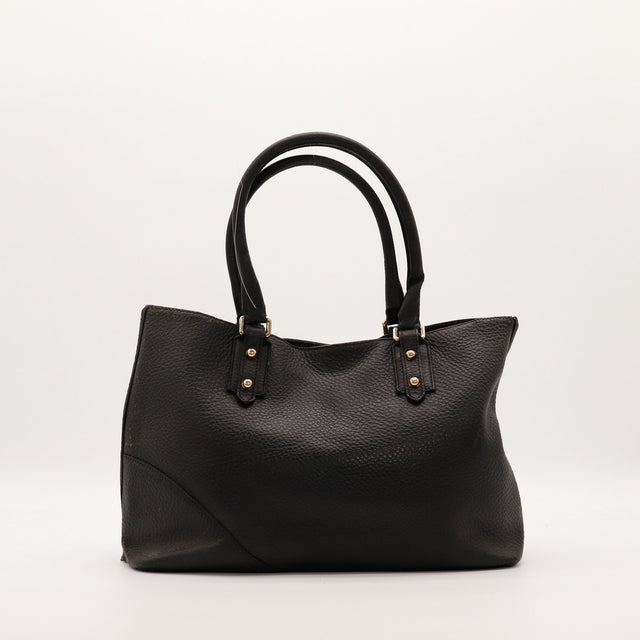Tote Gucci Horsebit cuir noir vue de dos occasion authentique — AMANA Vintage