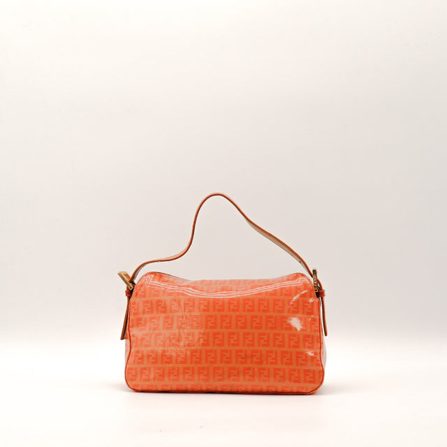 Sac Fendi Zucca rouge vue arrière occasion authentique — AMANA Vintage