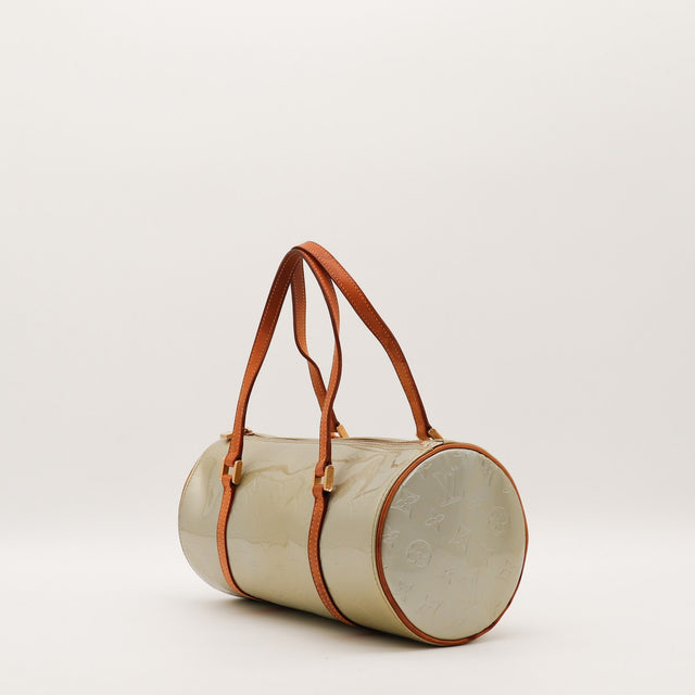 Sac Louis Vuitton Bedford Vernis vue de côté forme cylindrique occasion authentique — AMANA Vintage