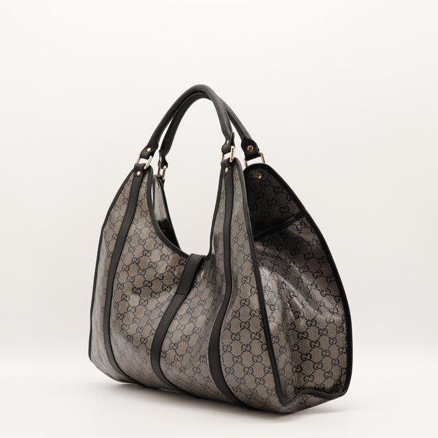 Sac Gucci Hobo vue latérale intérieur ouvert occasion authentique — AMANA Vintage