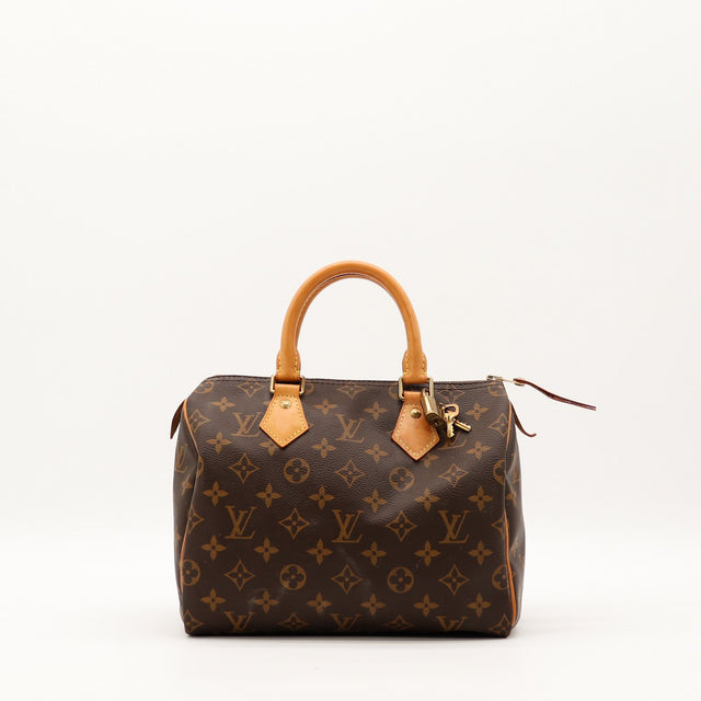 Sac Louis Vuitton Speedy 25 toile Monogramme vue de face occasion authentique — AMANA Vintage