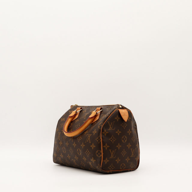 Sac Louis Vuitton Speedy 25 angle arrière avec plaque Made in France — AMANA Vintage