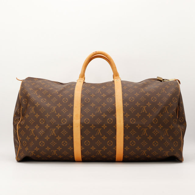 Louis Vuitton Keepall 60 vue de dos toile Monogram bon etat occasion — AMANA Vintage