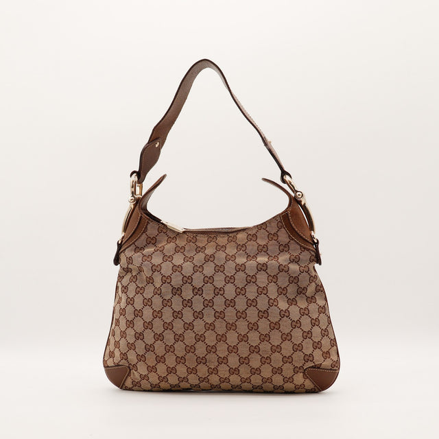 Sac Gucci Hobo vue arrière toile monogrammée occasion — AMANA Vintage