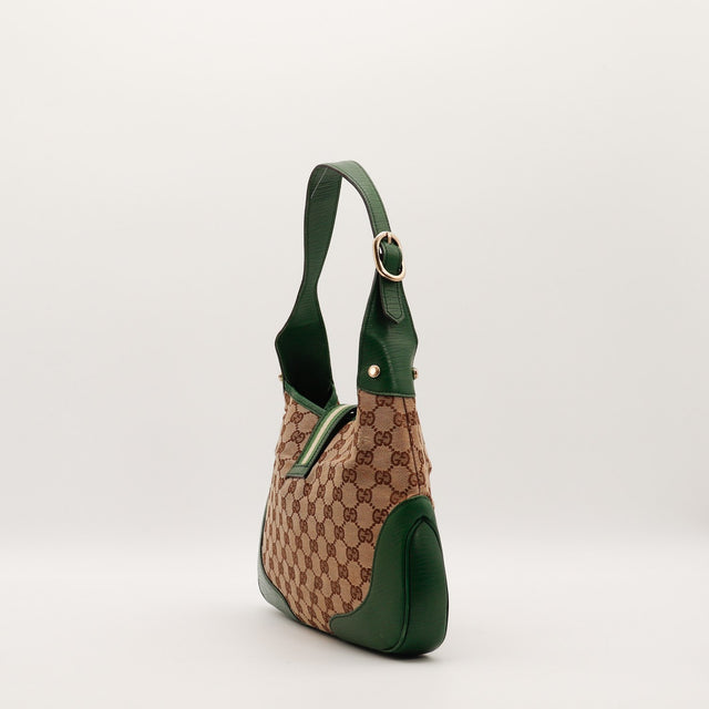 Sac Gucci Hobo Web vue de profil bandoulière réglable occasion authentique — AMANA Vintage