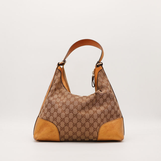 Vue arrière Gucci Hobo Interlocking G toile monogrammée occasion — AMANA Vintage