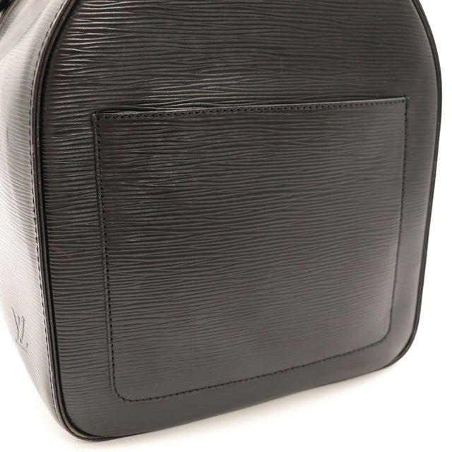 Vue panneau lateral Louis Vuitton Keepall 45 Epi Noir — AMANA Vintage
