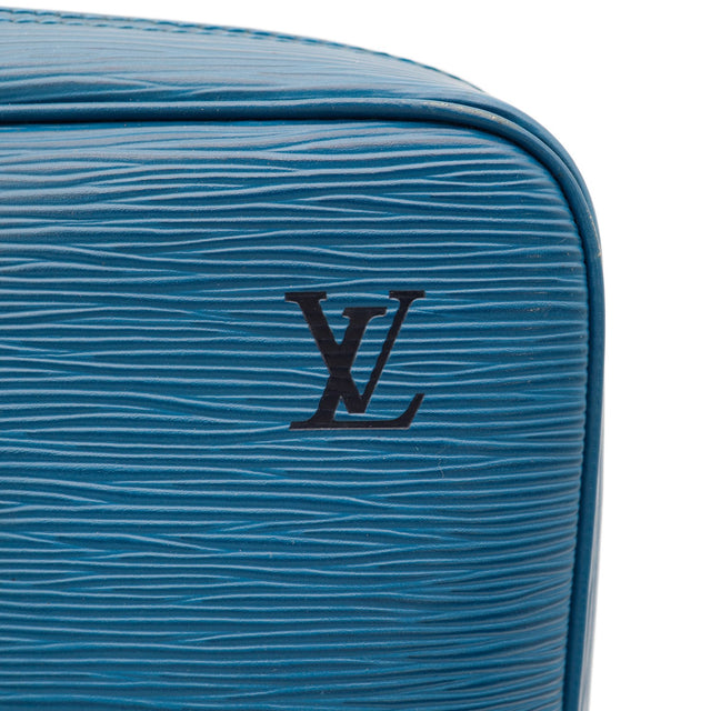 Cadenas Louis Vuitton avec vert-de-gris clef et etiquette bagage bleue incluses — AMANA Vintage