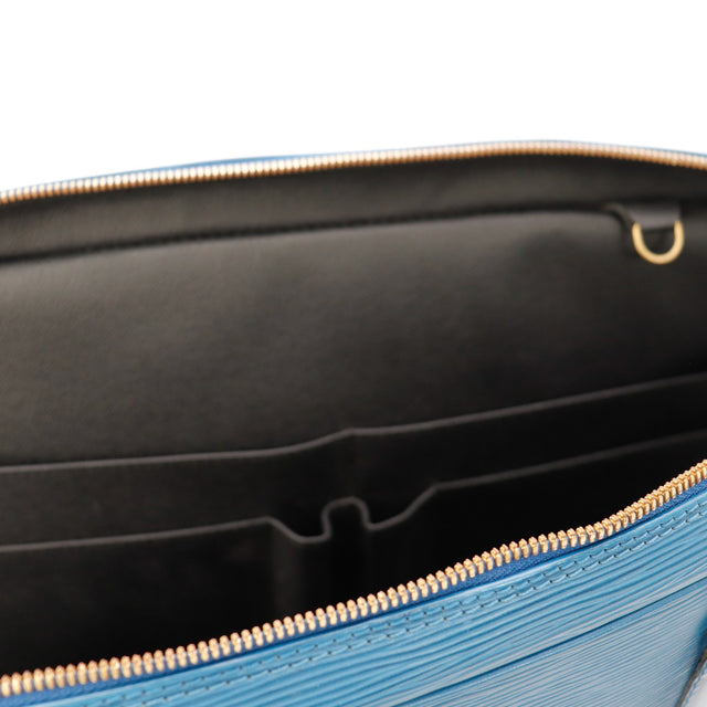 Date code BA0917 Porte-Documents Voyage Louis Vuitton Epi bleu — AMANA Vintage