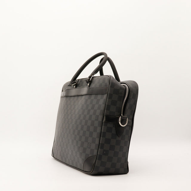 Porte-documents Louis Vuitton Damier Graphite vue de trois-quarts occasion — AMANA Vintage