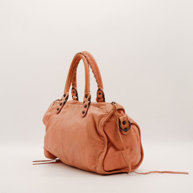 Sac Balenciaga cuir froissé vue de côté occasion authentique — AMANA Vintage