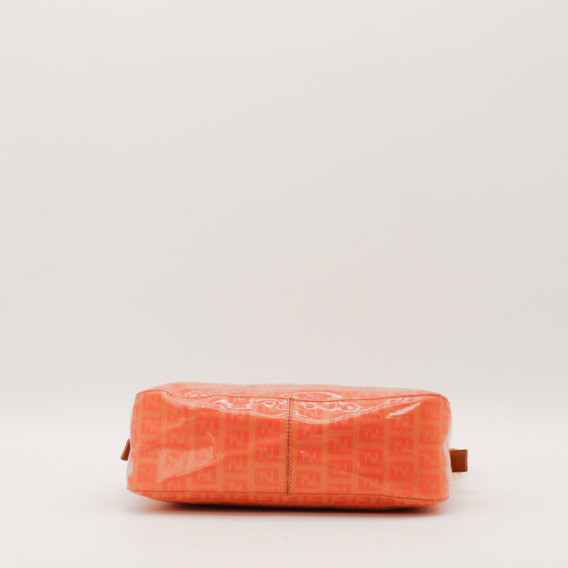 Sac Fendi Zucchino rouge vue du dessous fond occasion authentique — AMANA Vintage