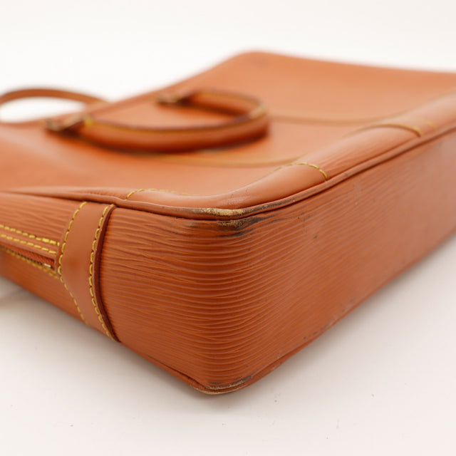 Interieur doublure cuir Porte-Documents Voyage Louis Vuitton — AMANA Vintage