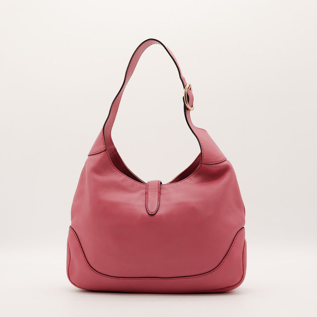 Sac Gucci New Jackie cuir framboise vue arriere occasion authentique — AMANA Vintage