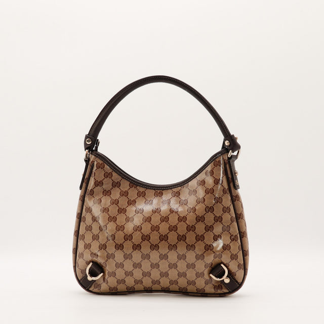 Sac Gucci Hobo vue arrière toile monogrammée occasion authentique — AMANA Vintage
