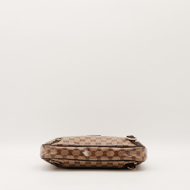 Sac Gucci Hobo vue du dessous toile enduite occasion authentique — AMANA Vintage