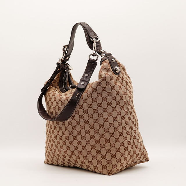 Sac Gucci Hobo anse réglable vue latérale occasion authentique — AMANA Vintage