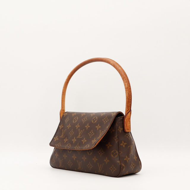 Sac Louis Vuitton Mini Looping Toile Monogramme vue de dos occasion authentique — AMANA Vintage