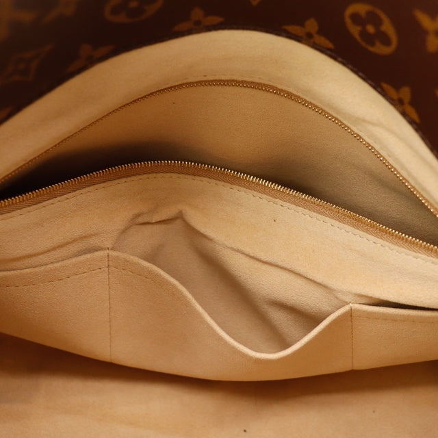 Interieur ouvert Louis Vuitton Artsy MM poche zip doublure daim propre — AMANA Vintage