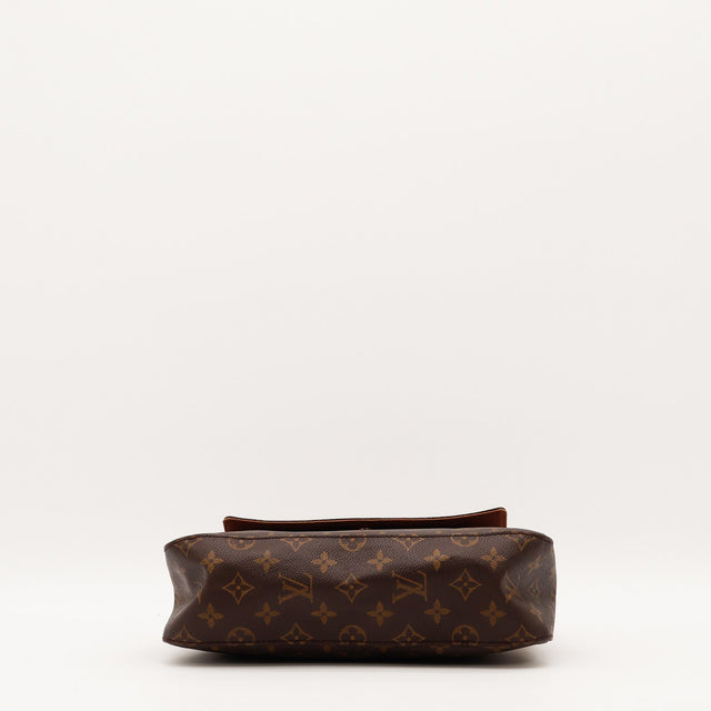 Vue intérieure Louis Vuitton Mini Looping Toile Monogramme occasion authentique — AMANA Vintage