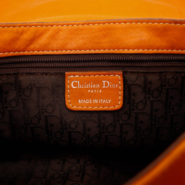 Intérieur doublure monogrammée et étiquette Christian Dior Paris — AMANA Vintage