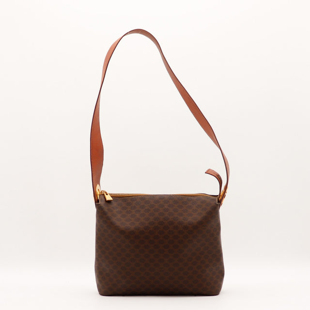 Sac Céline Hobo Macadam toile Macadam marron vue de face occasion authentique — AMANA Vintage