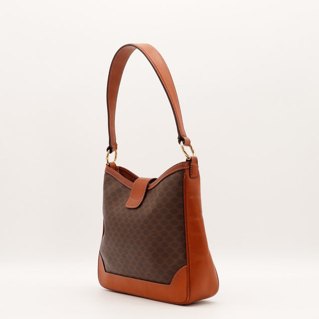 Intérieur du sac Céline Hobo Macadam toile Macadam marron occasion authentique — AMANA Vintage