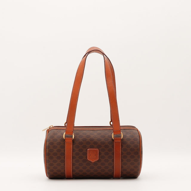 Sac Céline Papillon toile Macadam marron vue de face occasion authentique — AMANA Vintage