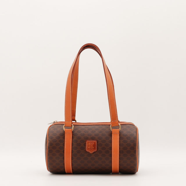 Sac Céline Papillon toile Macadam marron vue de face occasion authentique — AMANA Vintage