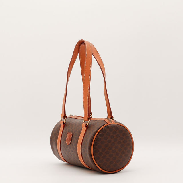 Vue de dos Céline Papillon toile Macadam marron occasion authentique — AMANA Vintage