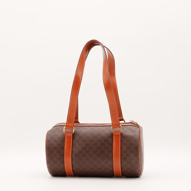 Sac Céline Papillon toile Macadam marron vue de côté occasion authentique — AMANA Vintage