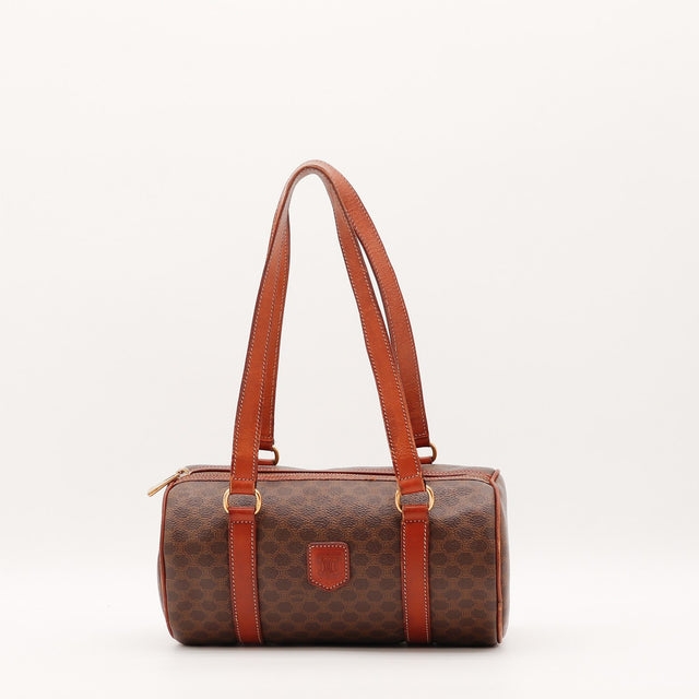 Sac Céline Papillon toile Macadam marron vue de face occasion authentique — AMANA Vintage