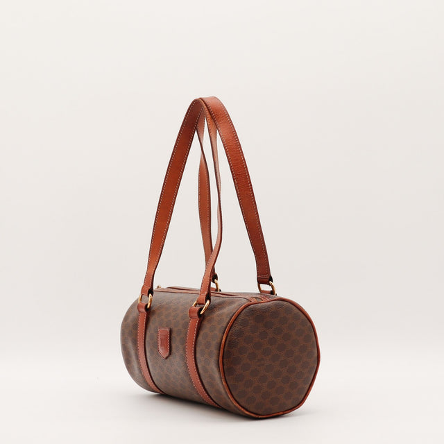 Sac Céline Papillon toile Macadam marron vue de dos occasion authentique — AMANA Vintage