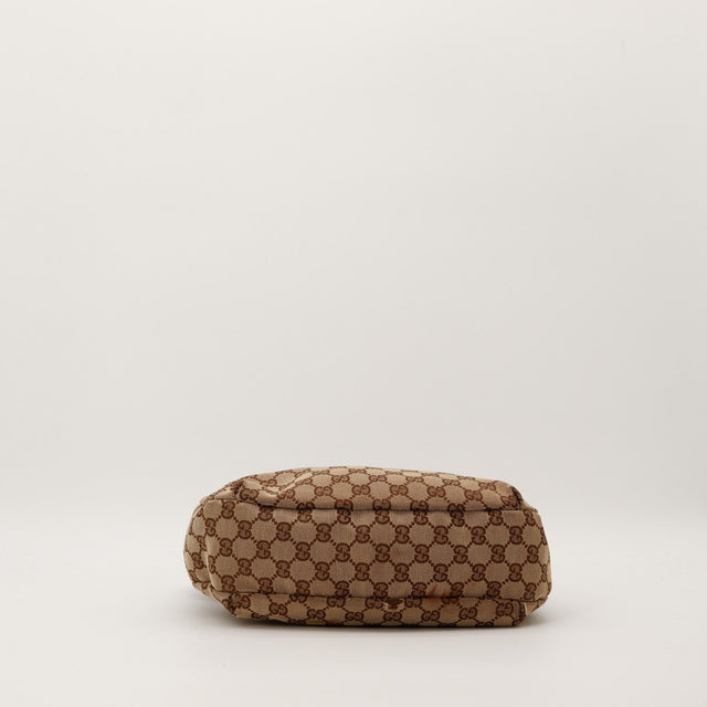 Vue du fond sac Gucci Hobo Web toile GG Canvas occasion — AMANA Vintage
