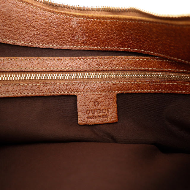 Intérieur et étiquette Gucci made in Italy Hobo Bambou occasion authentique — AMANA Vintage