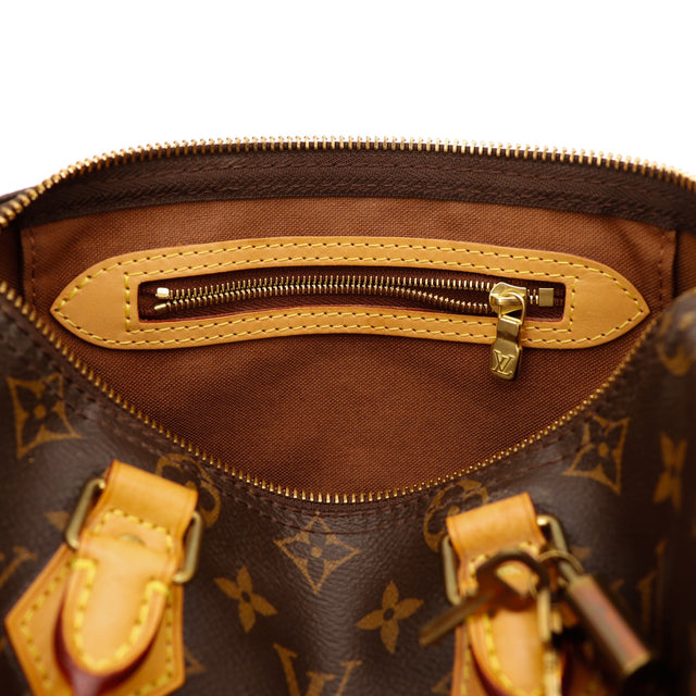 Intérieur doublure et poche zippée Louis Vuitton Speedy 25 — AMANA Vintage