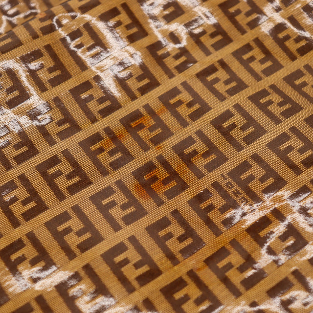 Détail délamination du revêtement enduit toile Zucchino Fendi — AMANA Vintage