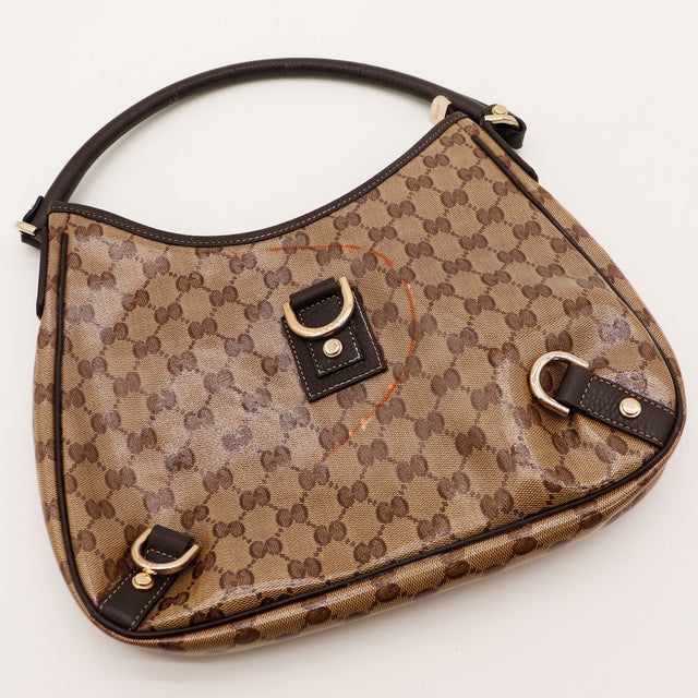 Sac Gucci Hobo vue plongeante anneaux dorés occasion authentique — AMANA Vintage