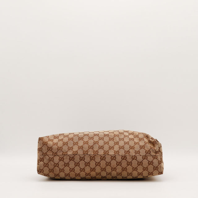 Vue de l'intérieur Gucci Hobo toile monogrammée occasion authentique — AMANA Vintage