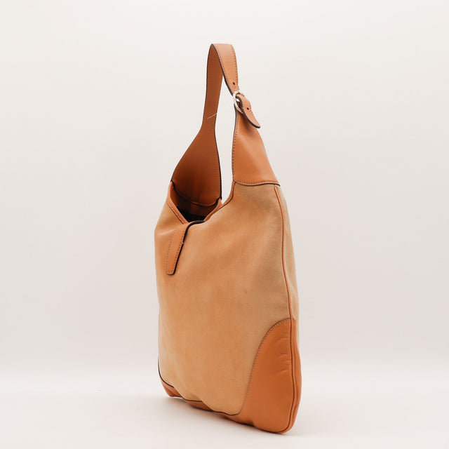 Détail du daim camel Gucci New Jackie occasion authentique — AMANA Vintage